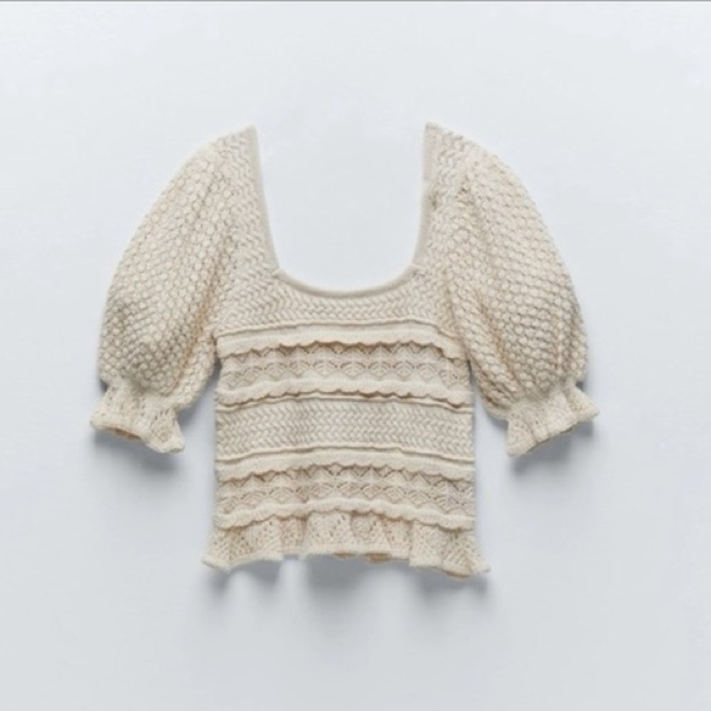 Zara Textured Women's Knit Top